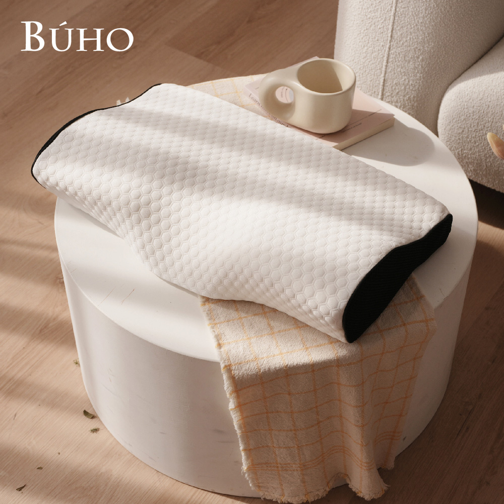 【BUHO布歐】均一價 人體工學波浪記憶枕 蝶型記憶枕 麵包記憶枕(針織緹花/3D立體泡泡絨/吸濕排汗)多款任選, , large
