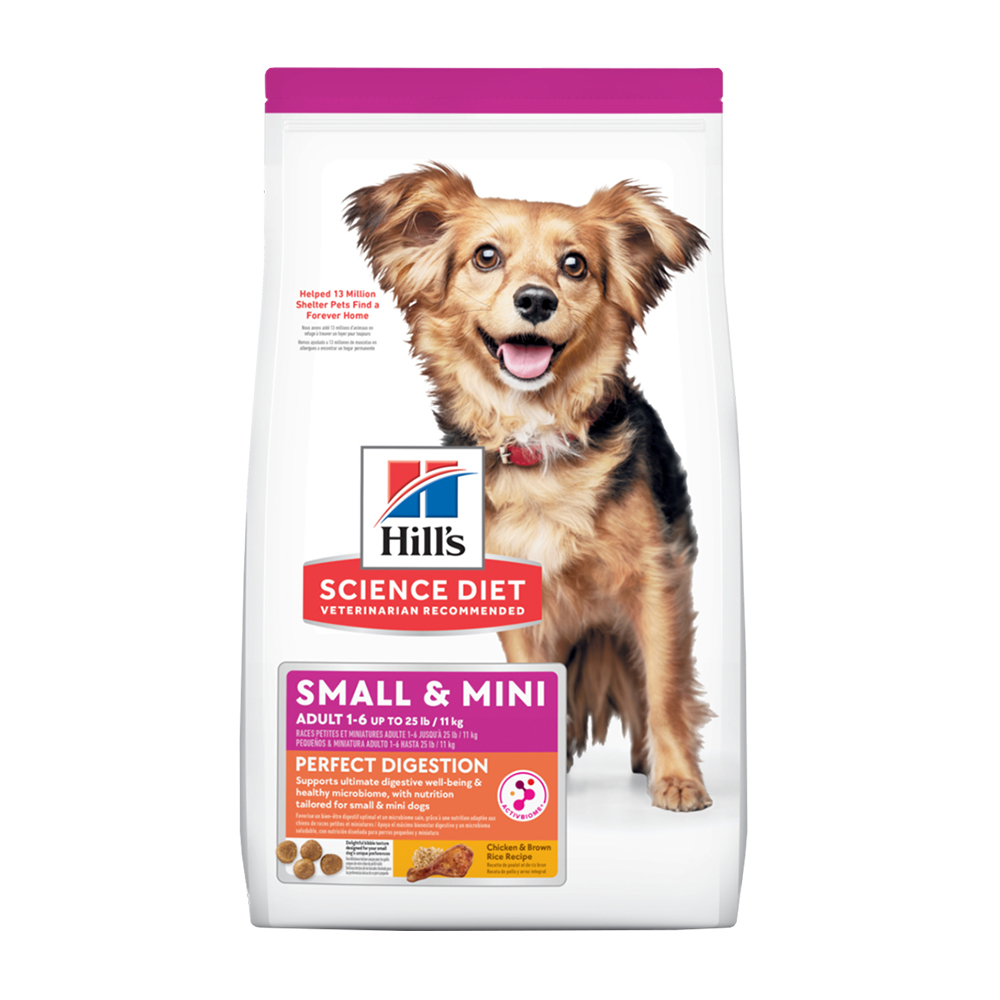 【Hills 希爾思】小型及迷你成犬完美消化 雞肉與糙米特調 3.5磅 1.58kg (608520), , large