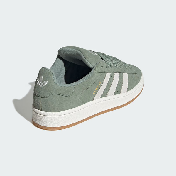 Kixpress-Adidas 愛迪達 Campus 00s W 女 運動休閒鞋 復古鞋 滑板風格 麂皮 綠 米白 [JI2753], , large