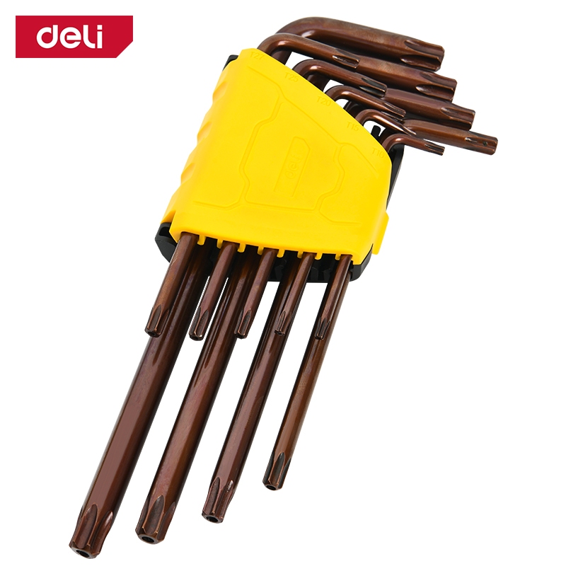 【得力工具 deli tools】星型扳手 L型扳手 9件組 升級款 Semi-Pro系列, , large