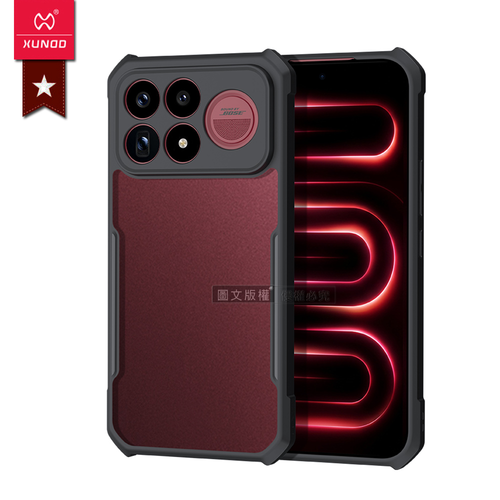 XUNDD訊迪 軍事防摔 POCO F9 Ultra 鏡頭全包覆 清透保護殼 手機殼(夜幕黑), , large
