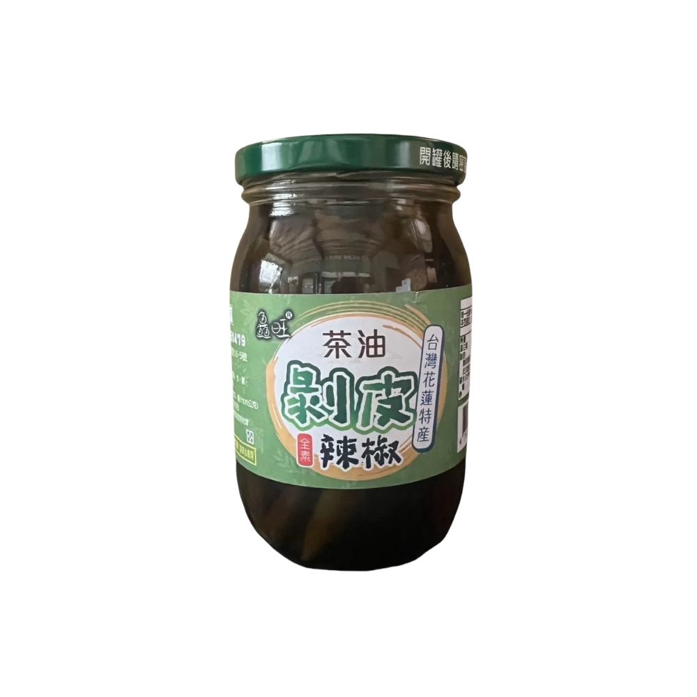 Tea oil peeled chili pepper 450g, , large