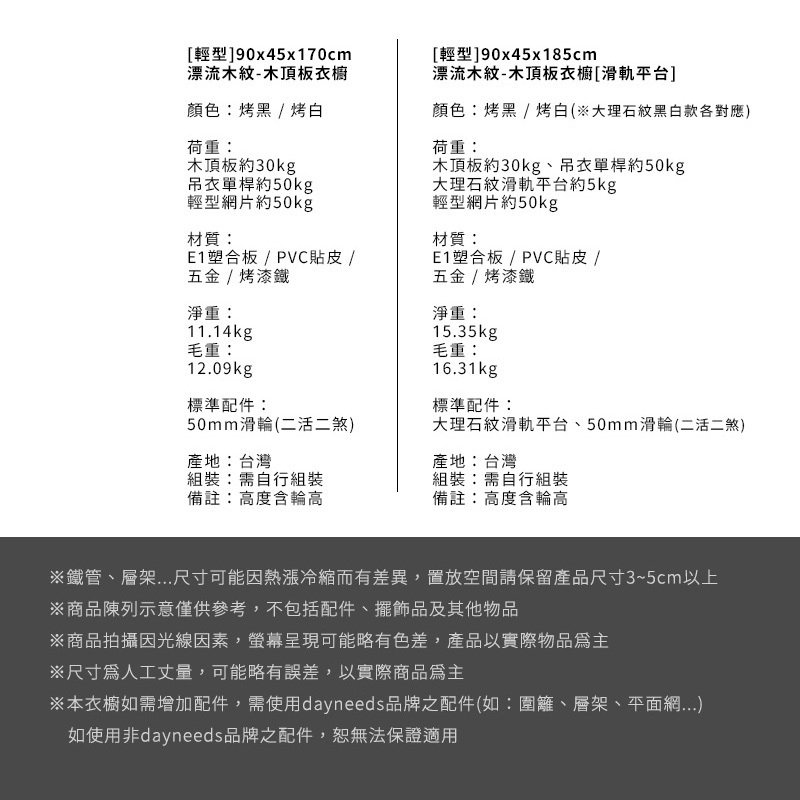 【Y HOUSE】90x45x170(含輪高)木頂板單桿衣架 開放式衣架 移動衣帽架-一般款黑色, , large