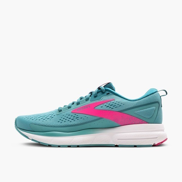 Brooks Trace 3 女 慢跑鞋 路跑 避震緩衝象限 追擊3代 透氣 藍綠 粉 [1204011B433], , large