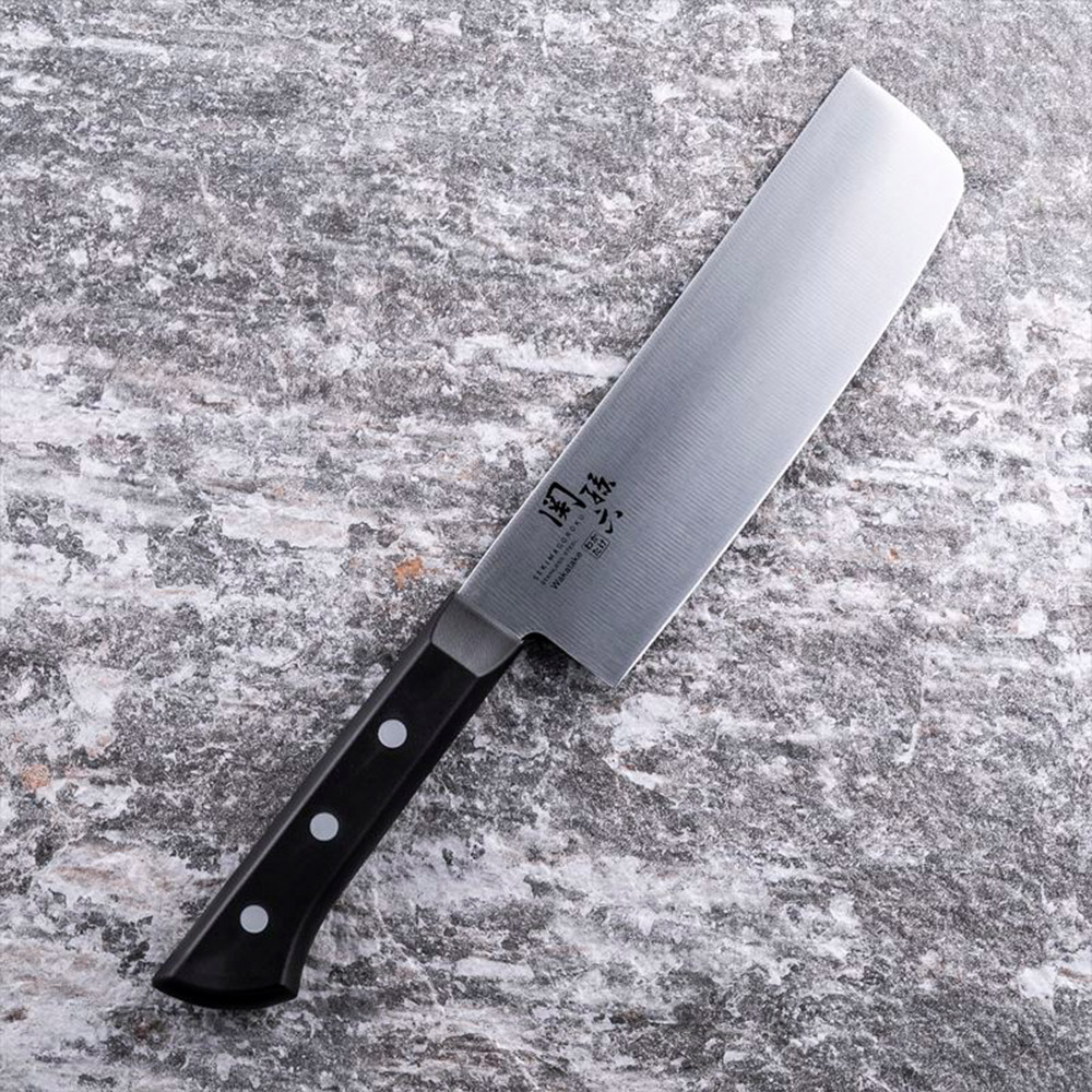 【日本貝印KAI】日本製 若竹名刀 關孫六 料理刀 廚房刀 不鏽鋼刀-16.5cm(菜刀), , large
