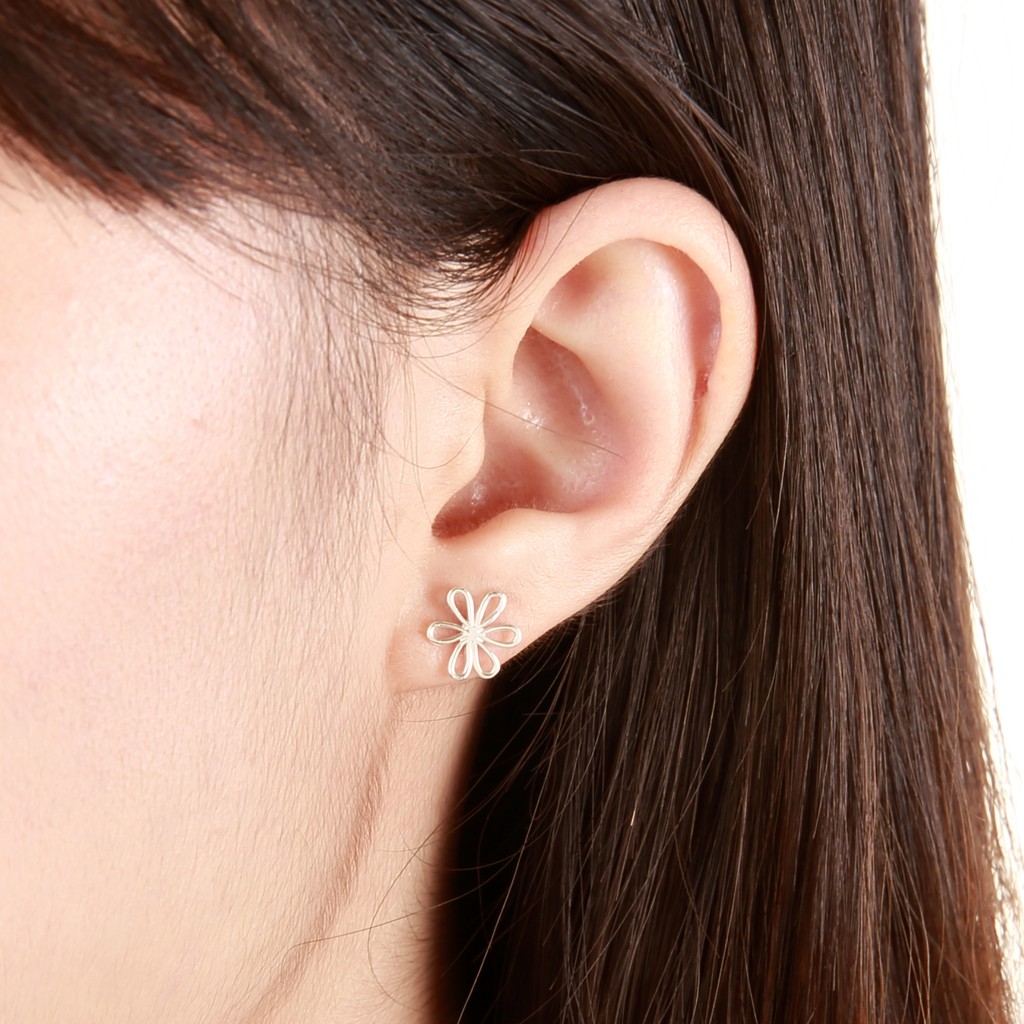 【Angel & Me】Cute Daisy Flower s925 sterling silver earrings Birthday gift, , large
