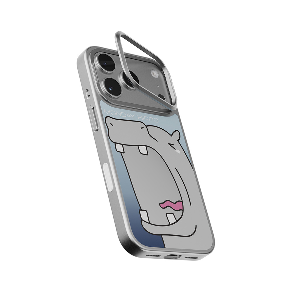 【HIPPORIZZ】iPhone 17 Pro Mirra鏡⾯磁吸⽀架殼 哈欠, , large