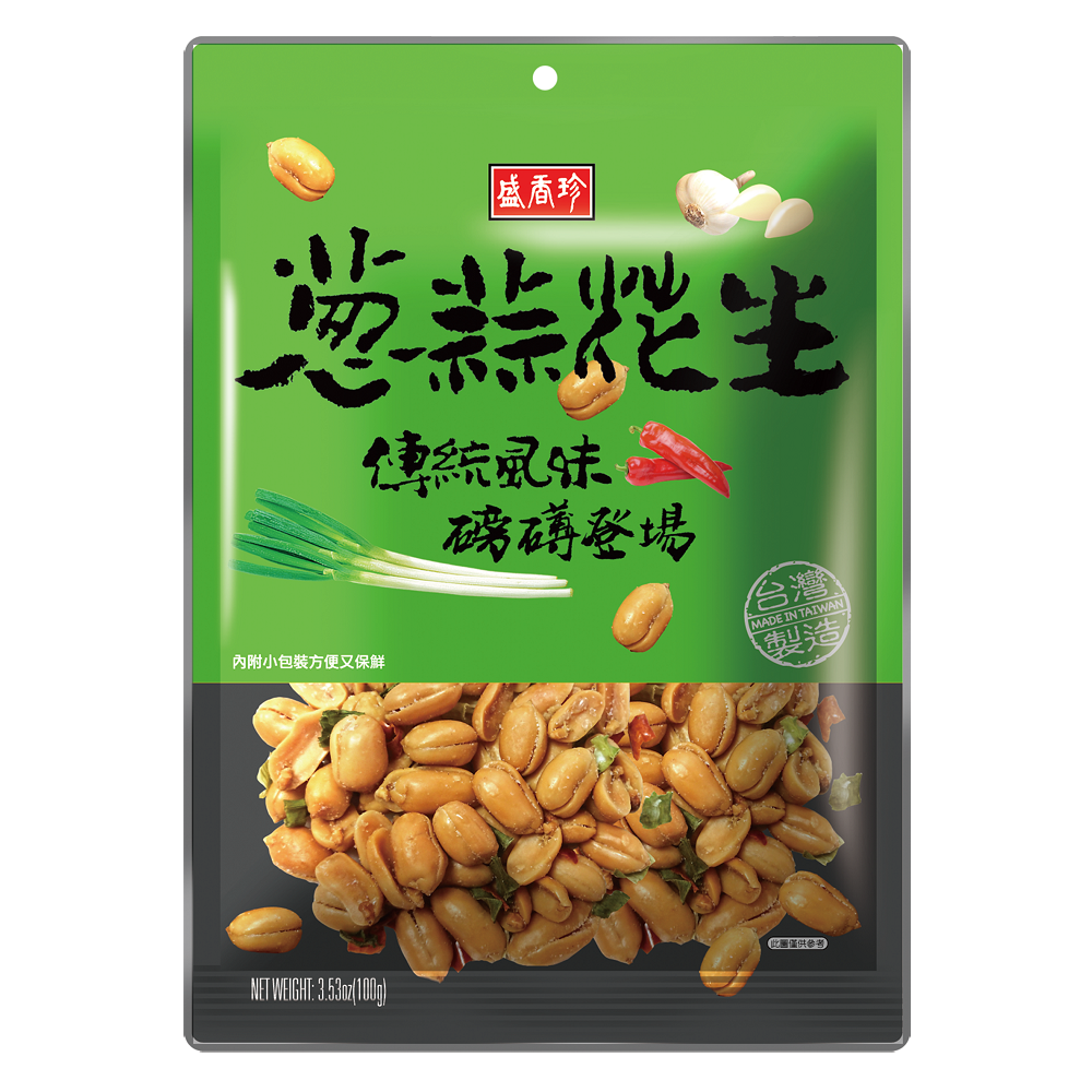 盛香珍蔥蒜花生100g, , large
