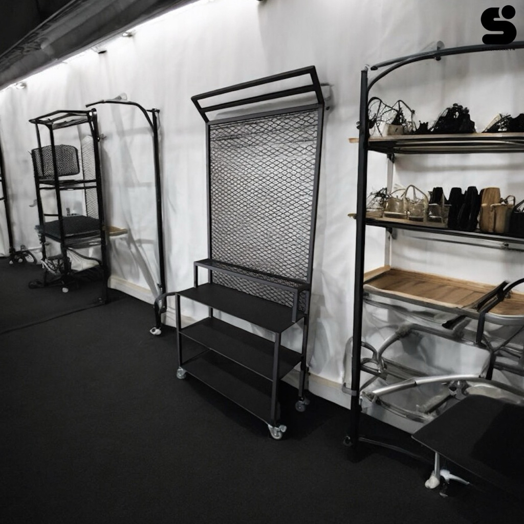 【 SHAONIANNA.TW 】工業風展場層列架｜穩定耐用｜多層陳列｜商用展示架空間展演層列架｜多層視覺陳列｜極簡線條｜展場展示架, , large