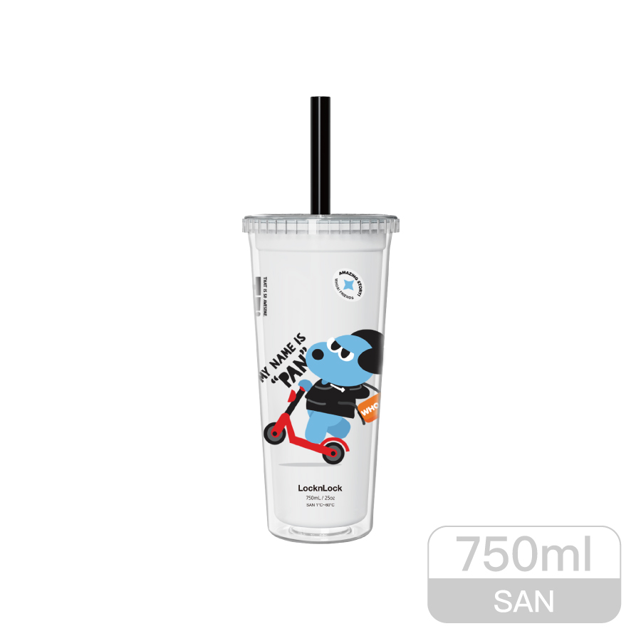 LL funny pearl milk tea cup 750ml, , large