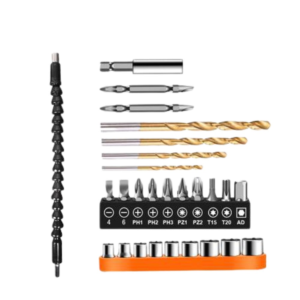 27-piece all-purpose electric drill set, , large