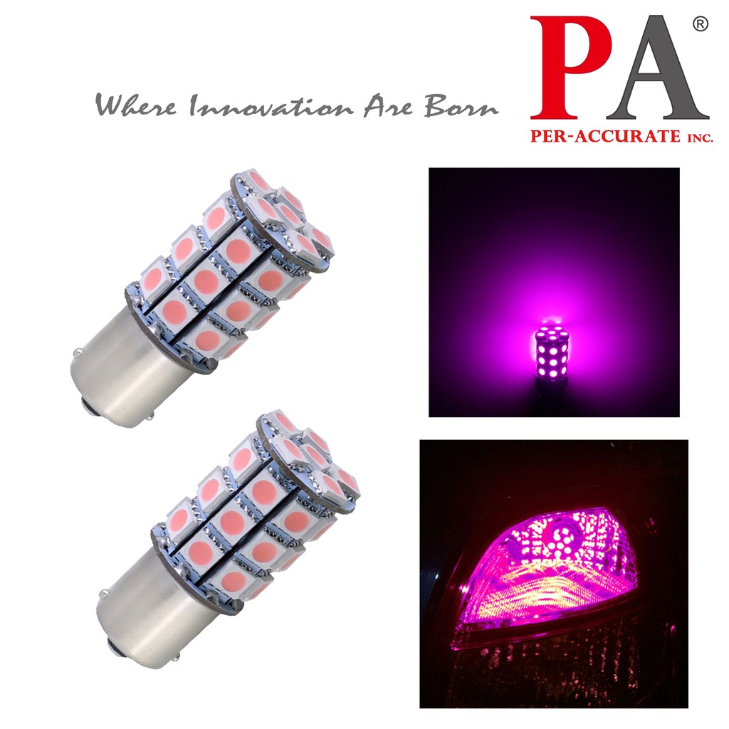 【PA LED】歐規 斜角 單芯 1156 30晶 90晶體 SMD LED 方向燈 短版 紅 黃 綠 白 紫 粉紅, , large