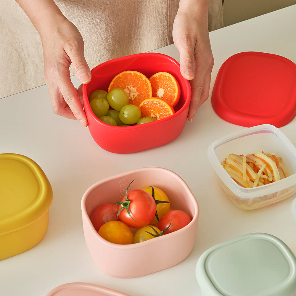 【韓國 SiliPot】鉑金矽膠180ml冰溫嚐鮮盒(S)-2入 (保鮮盒 可微波 副食品儲存盒 小菜盒 餐盒 水果盒), , large