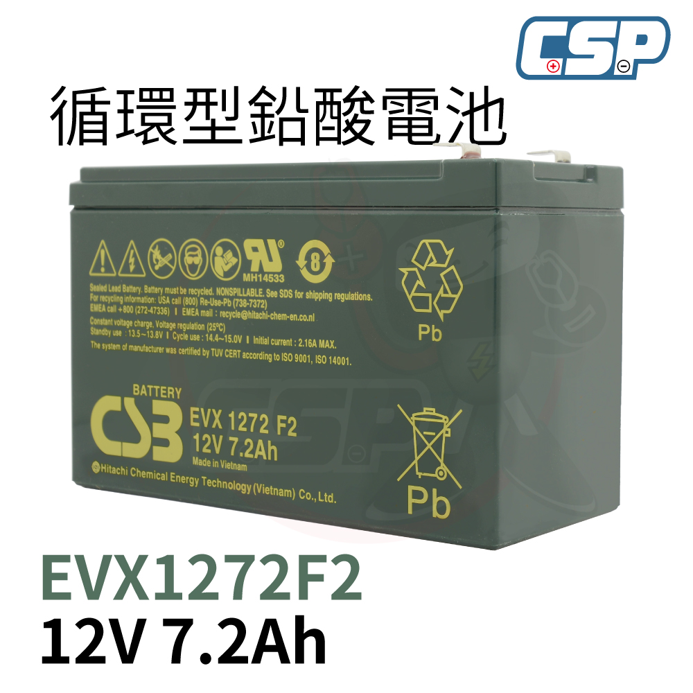 CSB EVX1272 希世比 不段電系統 NP7.2-12 電動兒童車 電動輪椅 照明系統 電動輪椅 醫療設備 CSP WP7.2-12, , large