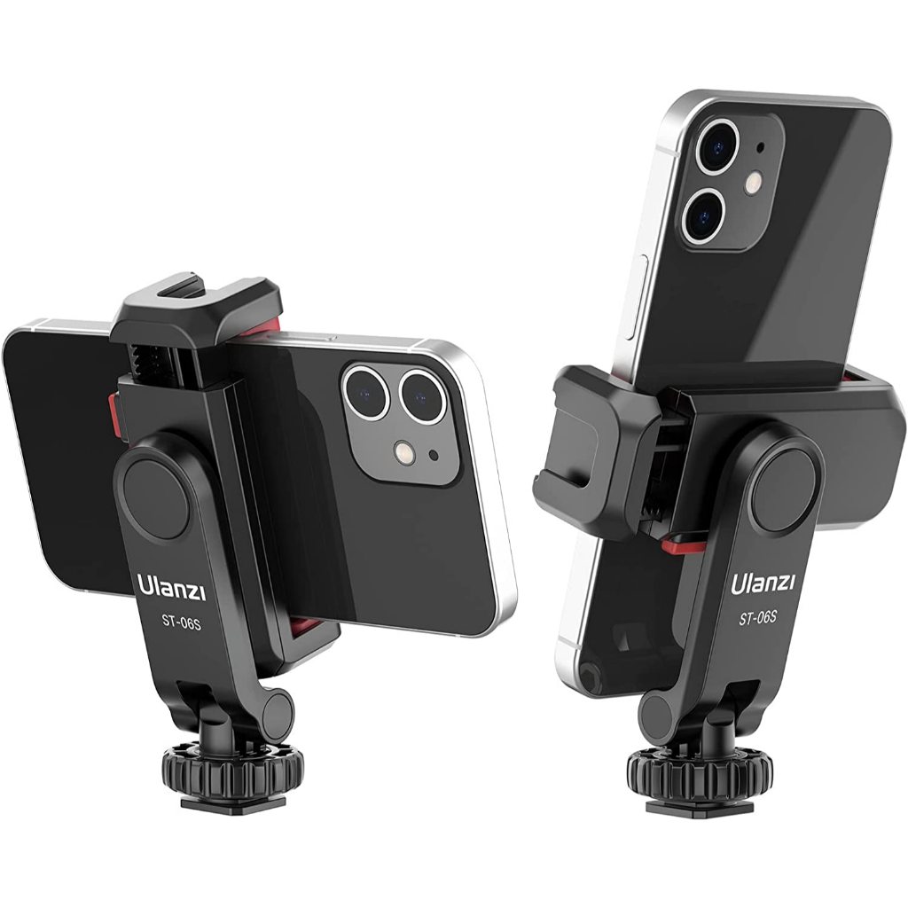 【現貨】Ulanzi ST-06S 二代 多功能熱靴快裝手機夾｜夾距6-9cm 雙冷靴座 可調角度｜供應商保固 飛象國際, , large