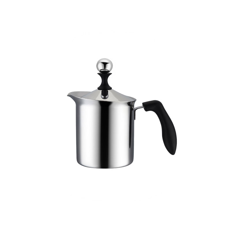 PEARL HORSE Single-Layer Milk Frother with Wooden Handle &ndash; 400cc &ndash; TA-S-08-400, , large