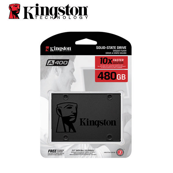 【Kingston】金士頓 2.5吋 480GB SATA3 SSD 固態硬碟 SA400S37 讀500MB/s, , large