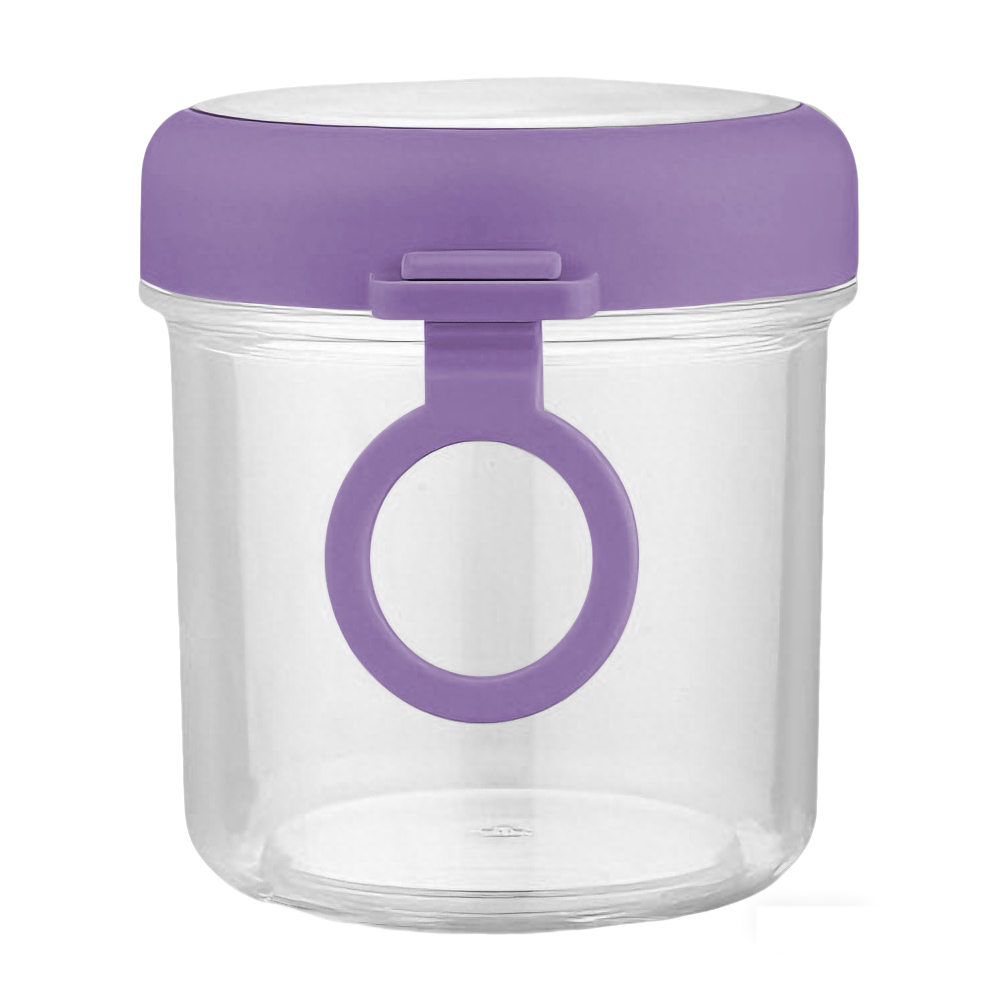 [High-Quality Living] Portable Glass Yogurt & Oatmeal Cup with Spoon 500ml | Oatmeal Cup | Breakfast Cup | Yogurt Cup | Light Meal Cup | Salad Cup | Mason Cup | With Spoon, , large