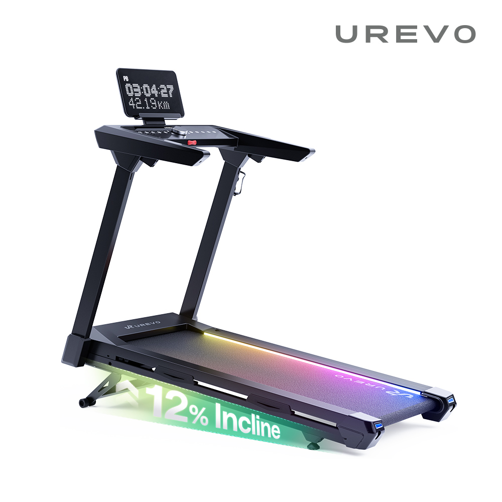 【UREVO】URTM044 CyberMega Smart 大字幕馬拉松跑步機, , large