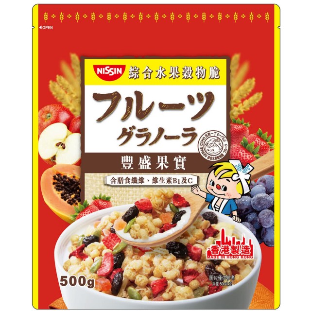 Nissin Fruit Flavour Granola, , large
