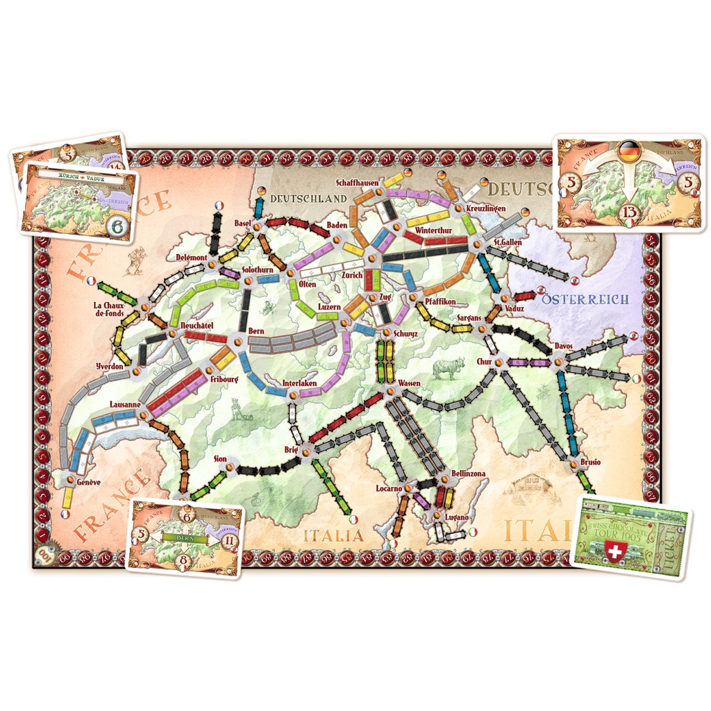 【Asmodee】鐵道任務地圖擴充: 印度/瑞士 英文版 Map Collection Volume 2, , large