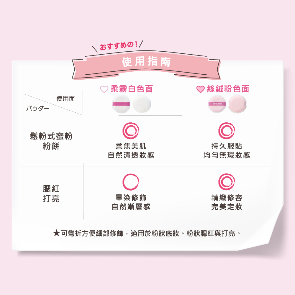 [千康嚴選]ROSY ROSA 2WAY 美肌蜜粉撲 1入, , large