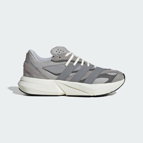 Adidas Lightstride 男女 慢跑鞋 運動鞋 跑鞋 彈力 緩震 灰 白 [IH8607], , large