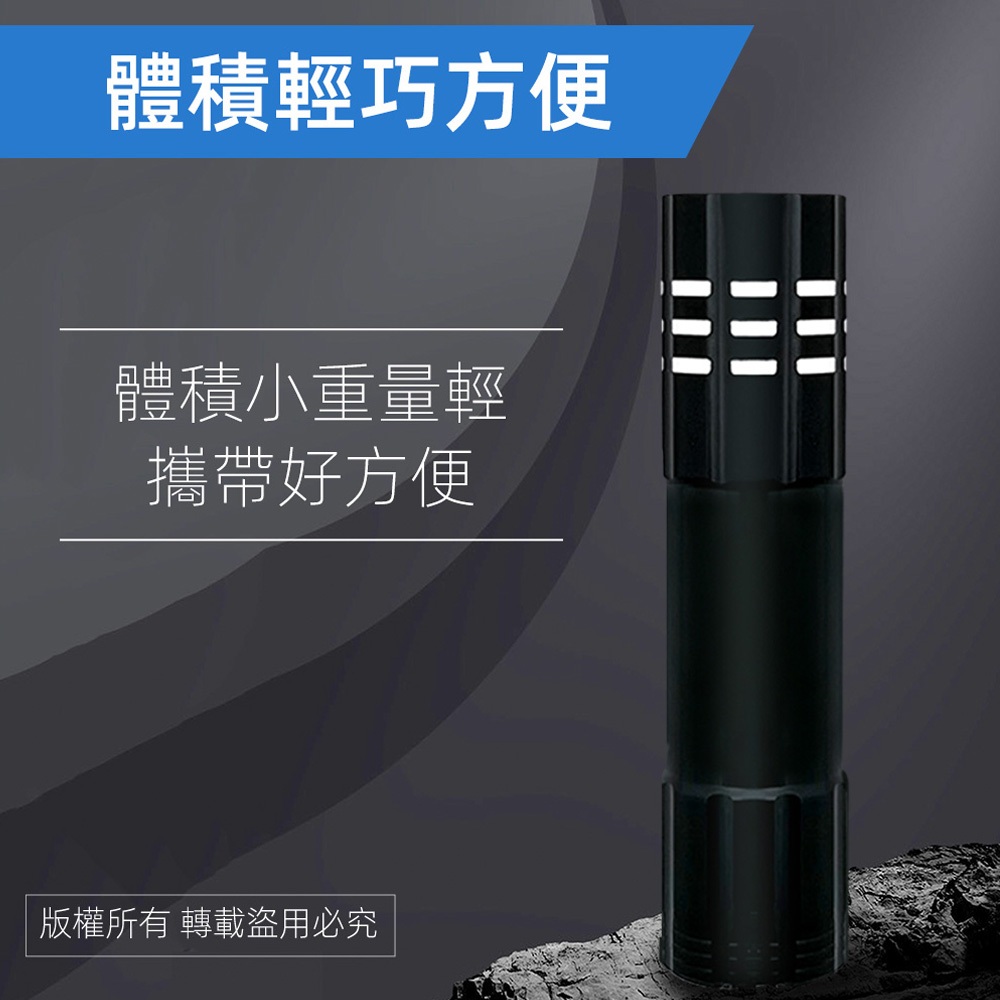 Utility PR-A112 Utility USB Rechargeable LED Flashlight with Charging Cable Two Light Source Modes Lightweight Portable Lighting, , large
