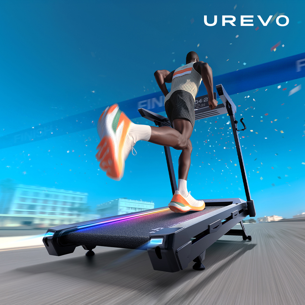 【UREVO】URTM044 CyberMega Smart 大字幕馬拉松跑步機, , large