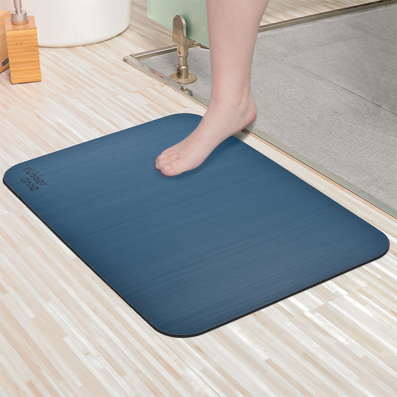 【Monster】 Soft Diatomaceous Earth Absorbent Mat &ndash; Silk Texture (60x40cm) &ndash; Ocean Blue, , large