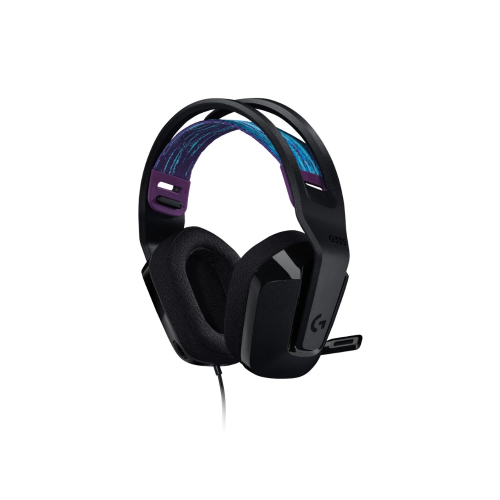 【 Logitech 羅技 】G335 黑色 輕盈 有線 電競 耳機麥克風, , large