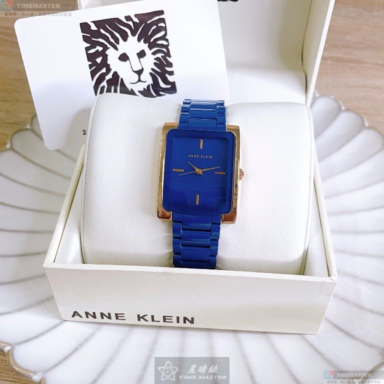 [星晴錶業]AnneKlein手錶,28mm, 36mm,AN00600寶藍色錶面寶藍錶殼寶藍精鋼錶帶款, , large