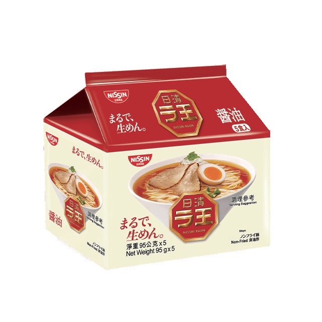 日清拉王醬油味非油炸速食麵, , large