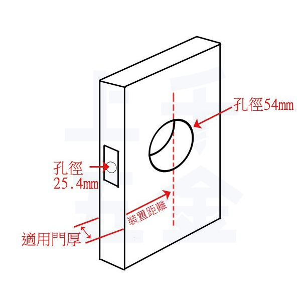 喇叭鎖【Lucky 幸福牌】門鎖 磨砂銀 3000 3030 鋁門鎖 幸福牌 Lucky 台灣製, , large