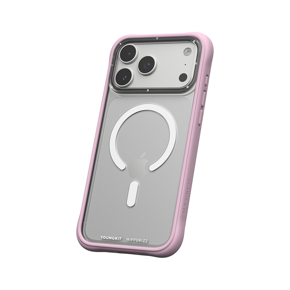 【HIPPORIZZ】iPhone 17 Pro Max Youngkit Swapit 櫻花粉矽膠磁吸保護殼, , large
