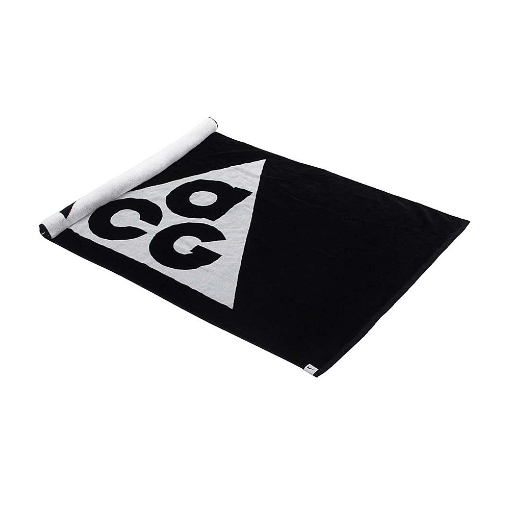 NIKE TOWEL ACG 毛巾 145x80cm 戶外 運動 游泳 浴巾 簡約 時尚 純棉 舒適 透氣 吸水佳 黑白, , large