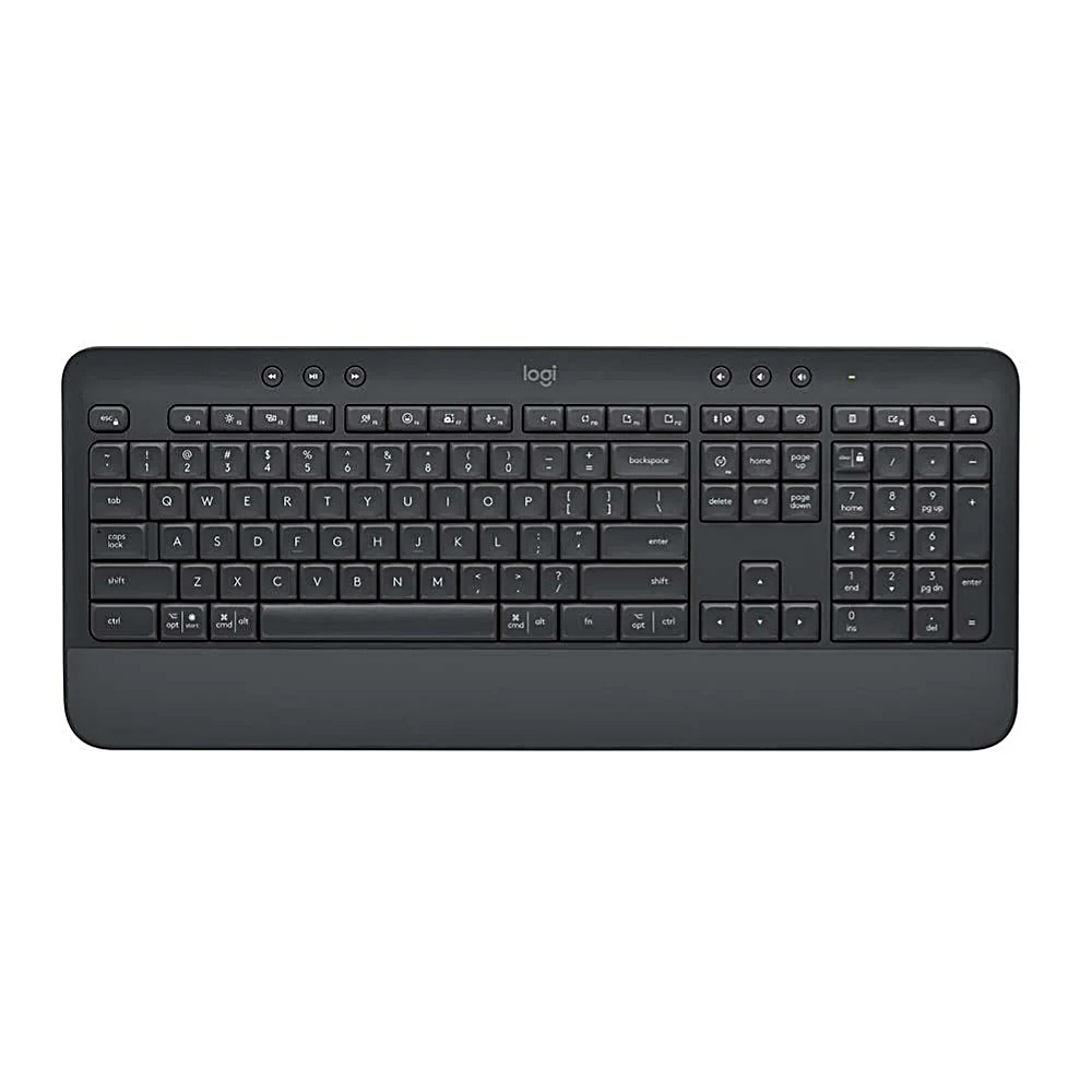 【 Logitech 羅技 】K650 石墨灰 舒適 靜音 防濺灑 無線 鍵盤, , large