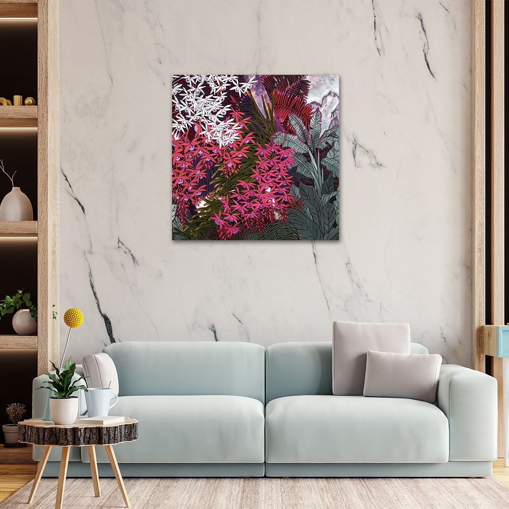 【御畫房】花語系列二 國家一級畫師手繪油畫80&times;80cm(VF-180), , large