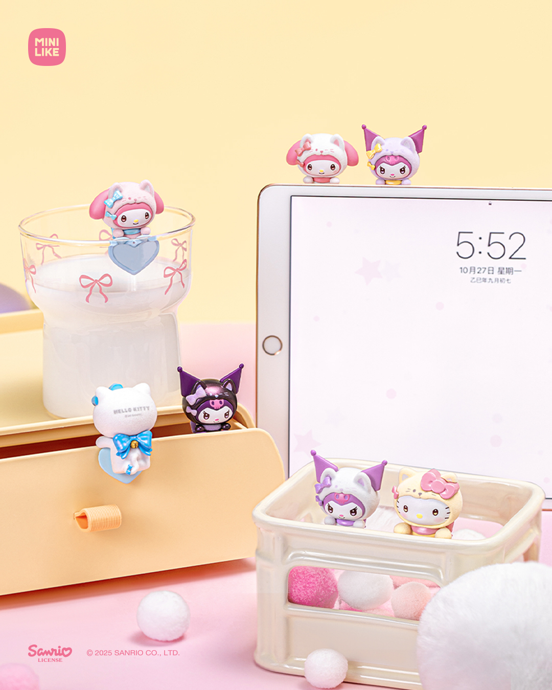 【際洋文化】Sanrio characters守護喵喵團系列趴趴萌趣豆, , large