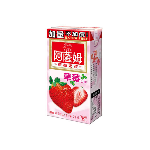 《特價》阿薩姆奶茶系列300ml(草莓口味)x6入 超級便宜👍, , large