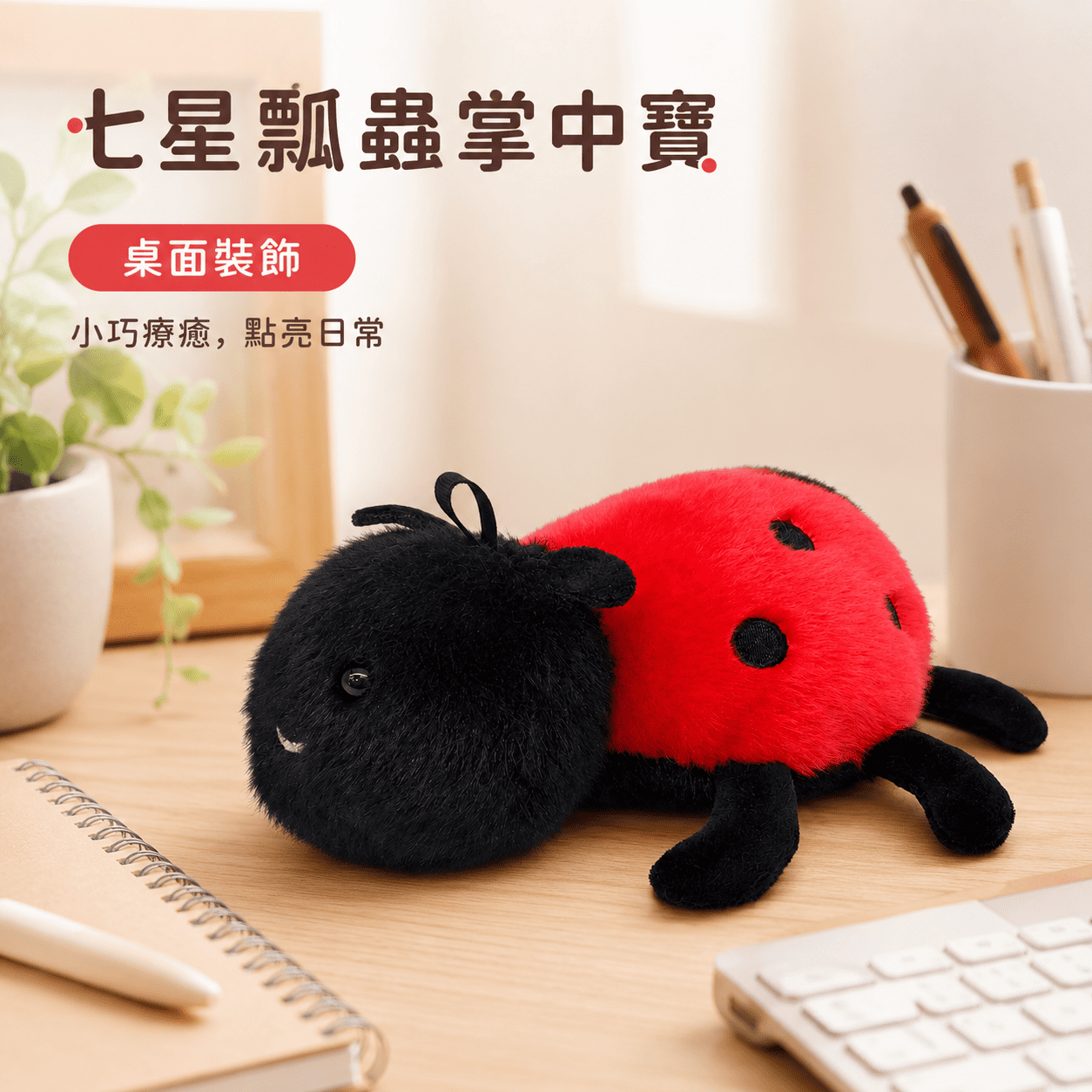 【際洋文化】象皮兔 七星瓢蟲掌中寶, , large