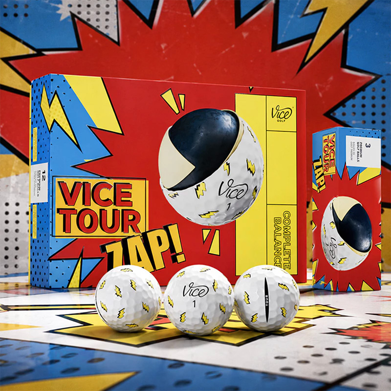 VICE TOUR ZAP! 閃電限定版 高爾夫球 12入/盒 三層球, , large