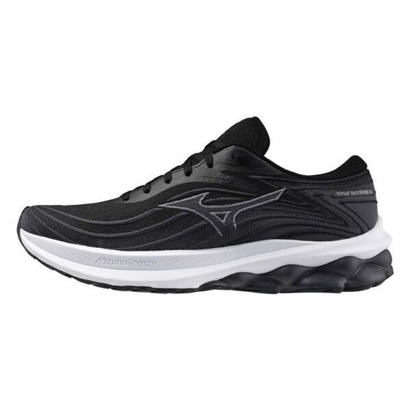 Mizuno Wave Skyrise 5 男 慢跑鞋 運動 路跑 一般型 平穩 舒適 黑白 [J1GC240904], , large
