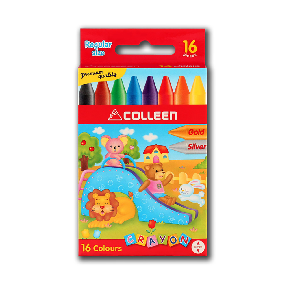 【COLLEEN】可力油性蠟筆 16色 / 盒 CCY-16, , large