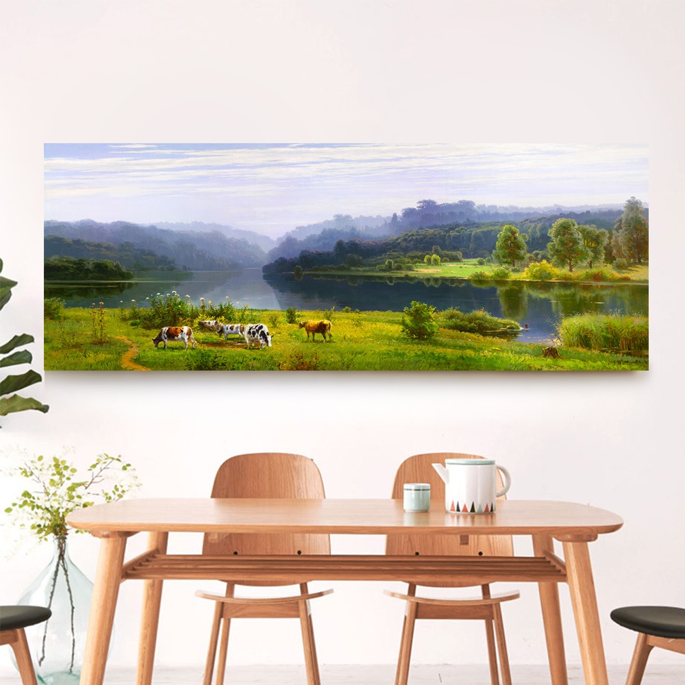 【御畫房】秘境之三 國家一級畫師手繪油畫60&times;120cm(VF-51), , large