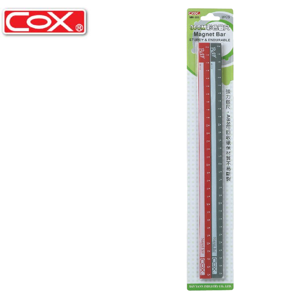 【龍品文創】三燕 COX MR-300 30cm 2入磁條  -顏色隨機出貨, , large