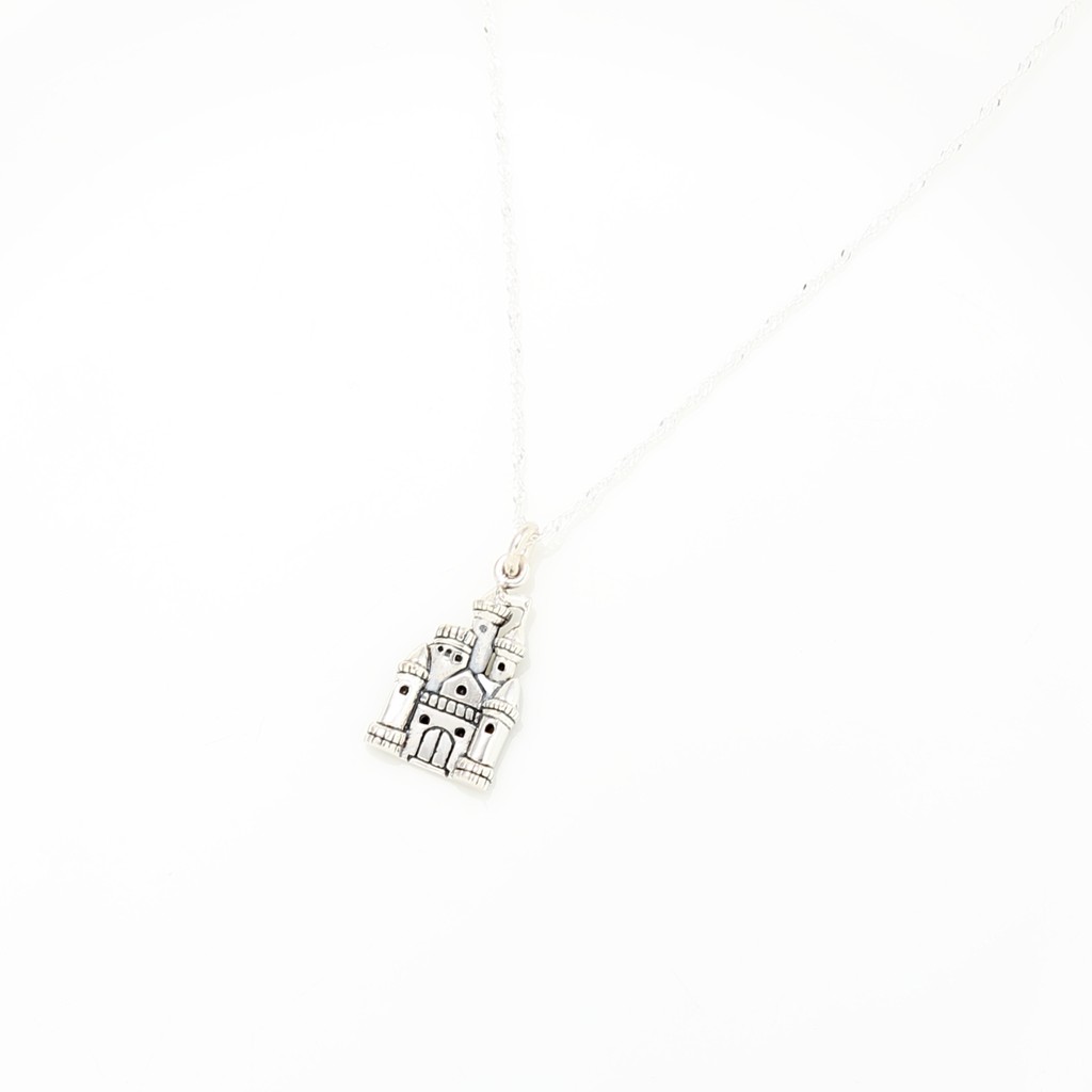 【Angel & Me】Castle 925 sterling silver necklace Valentine Day Birthday gift, , large