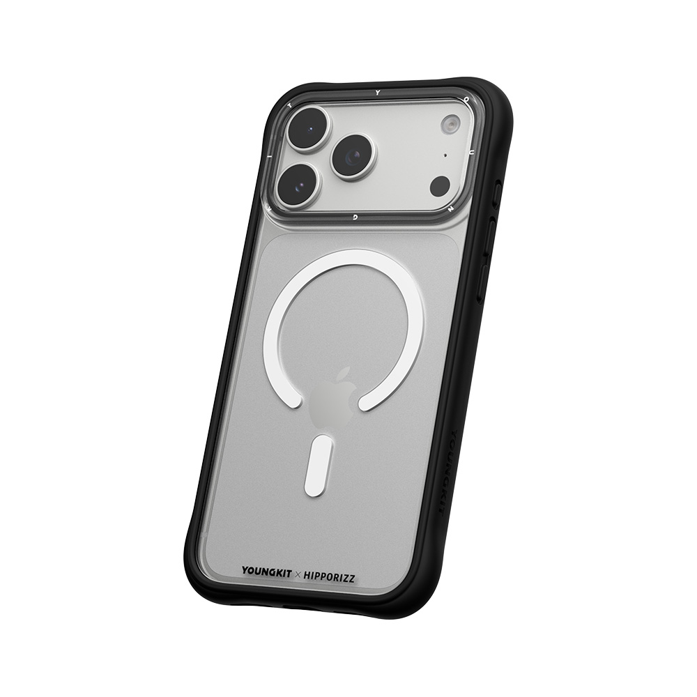 【HIPPORIZZ】iPhone 17 Pro Max Youngkit Swapit 極致黑矽膠磁吸保護殼, , large