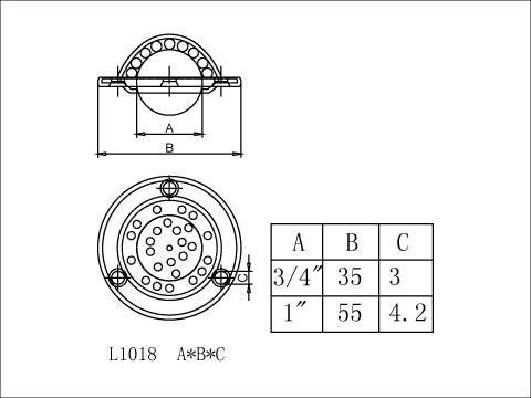 【協進五金】飛碟牛眼 五彩(鋼珠), , large