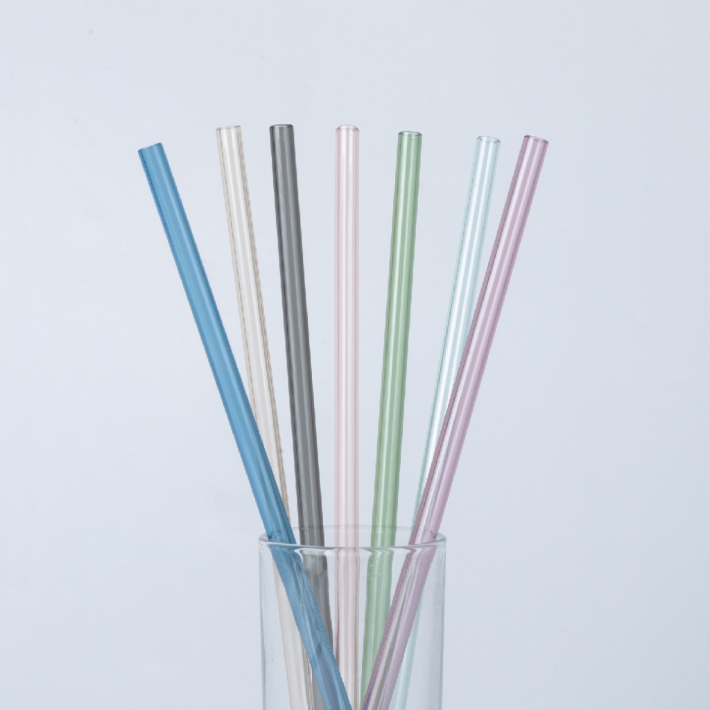 【Oolab 良杯製所】 Ecozen 透明斜口粗/細吸管 26cm, , large